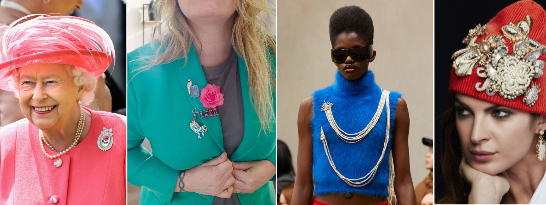 How to play with brooches to create interesting looks