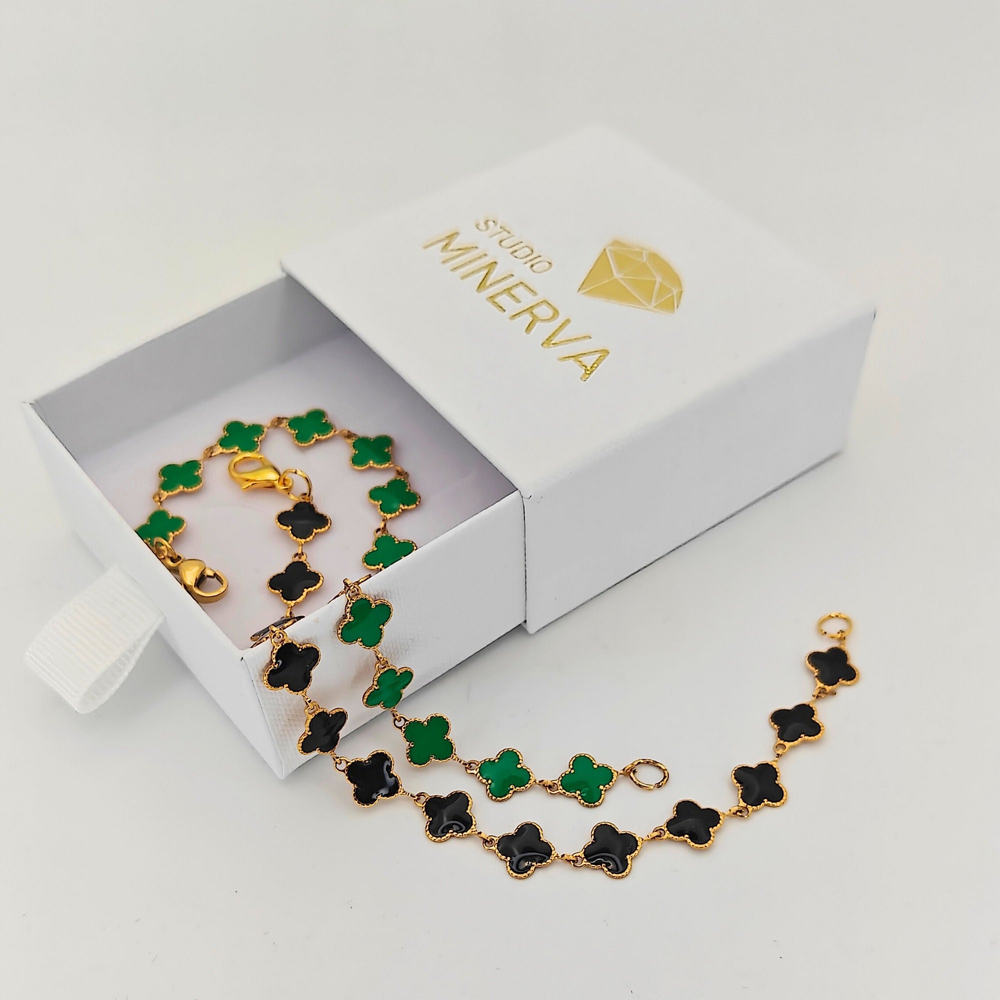 Trifolium Olive - bracelet