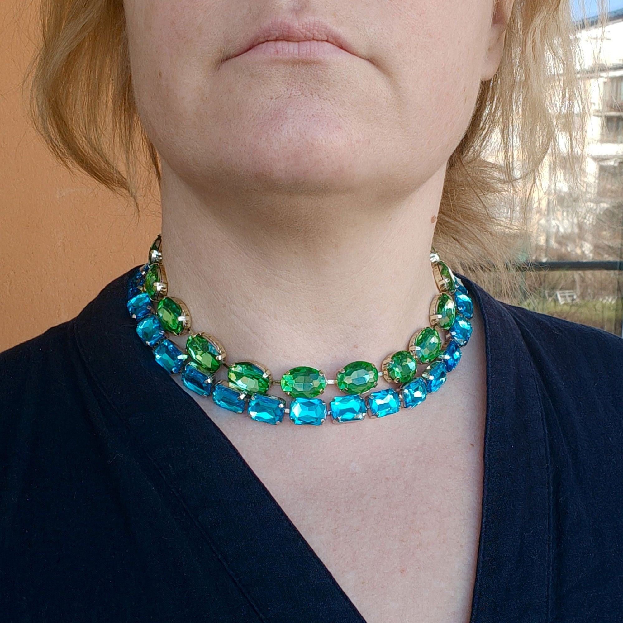 Anna W APPLE GREEN - necklace