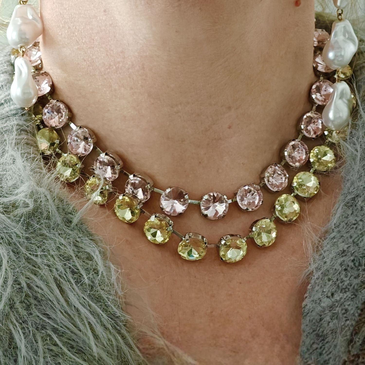 Anna W PINK - necklace