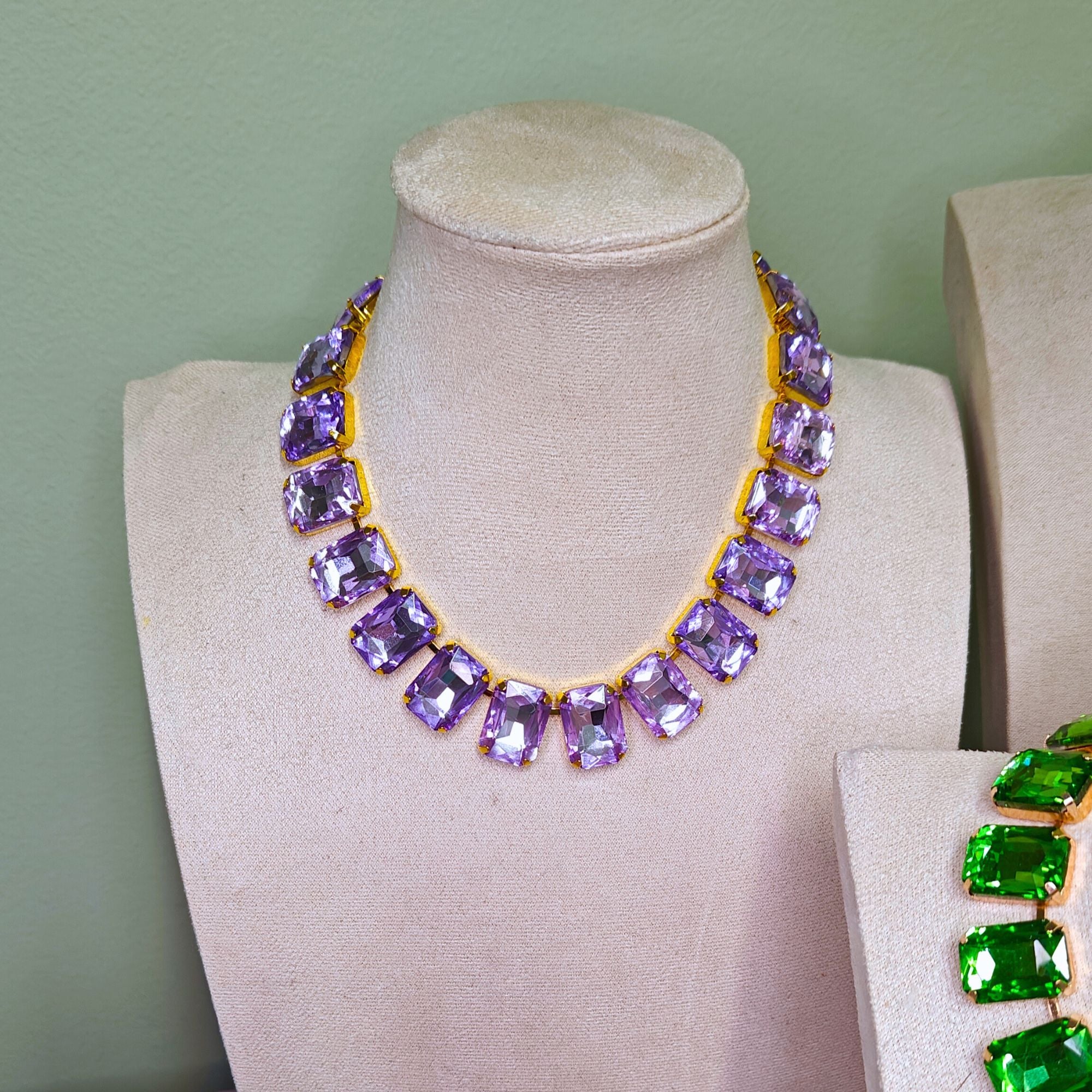 Anna W quad LAVENDEL - halsband
