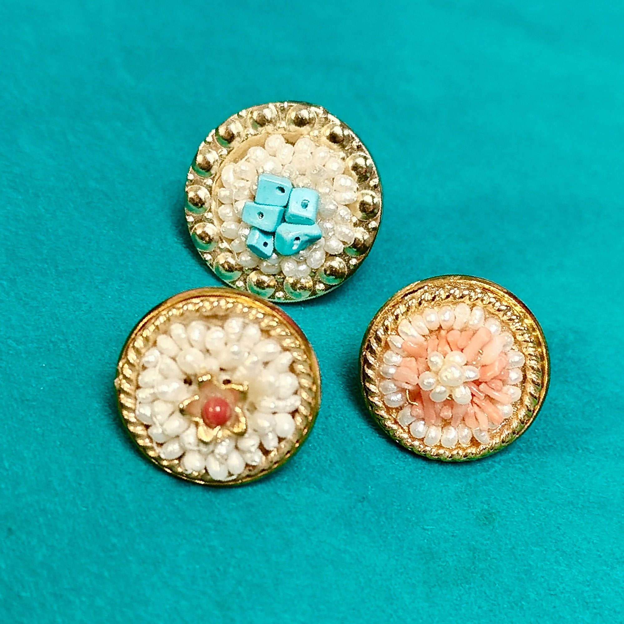 Caltagirone sead and bead TURKOS - ring