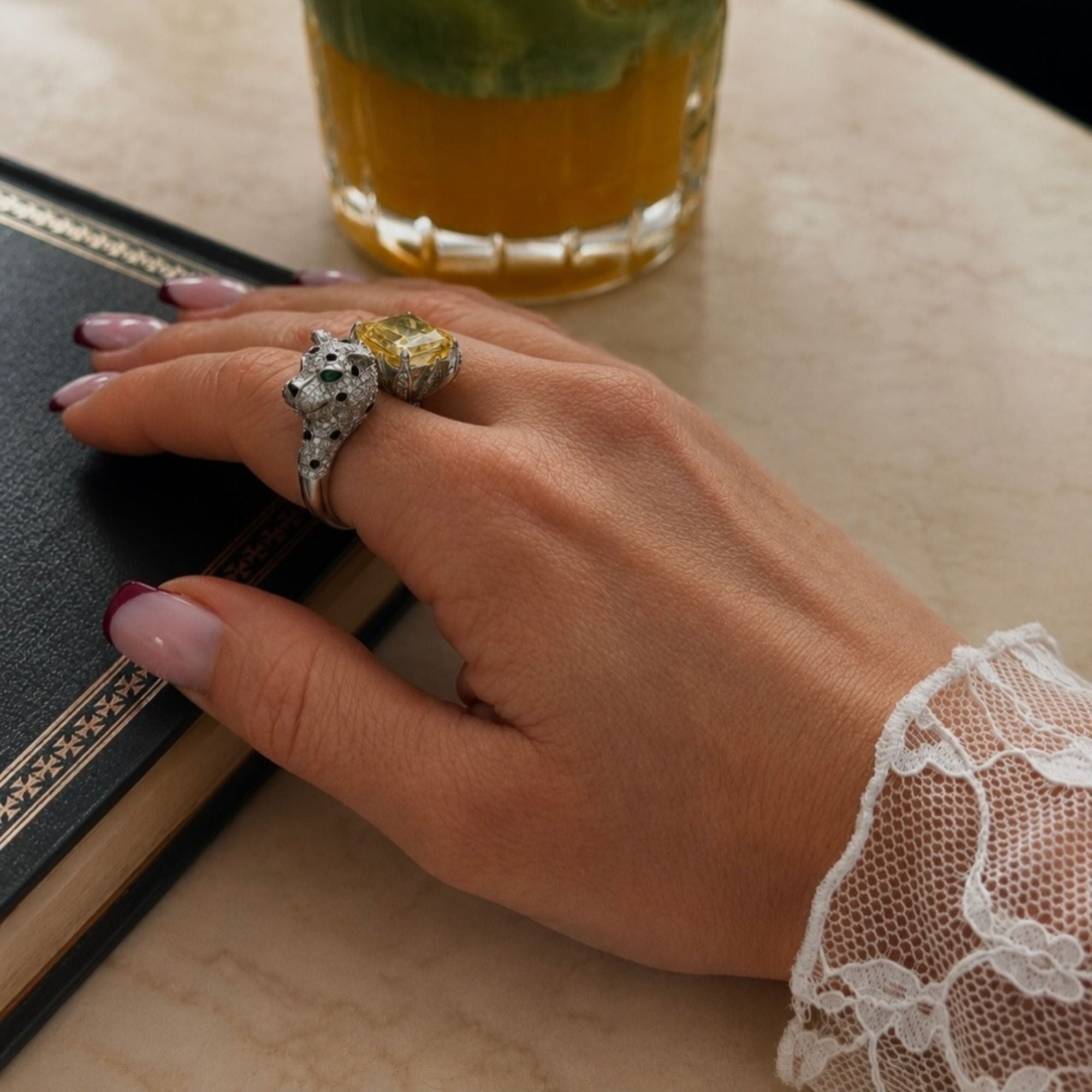 Leopard YELLOW - ring