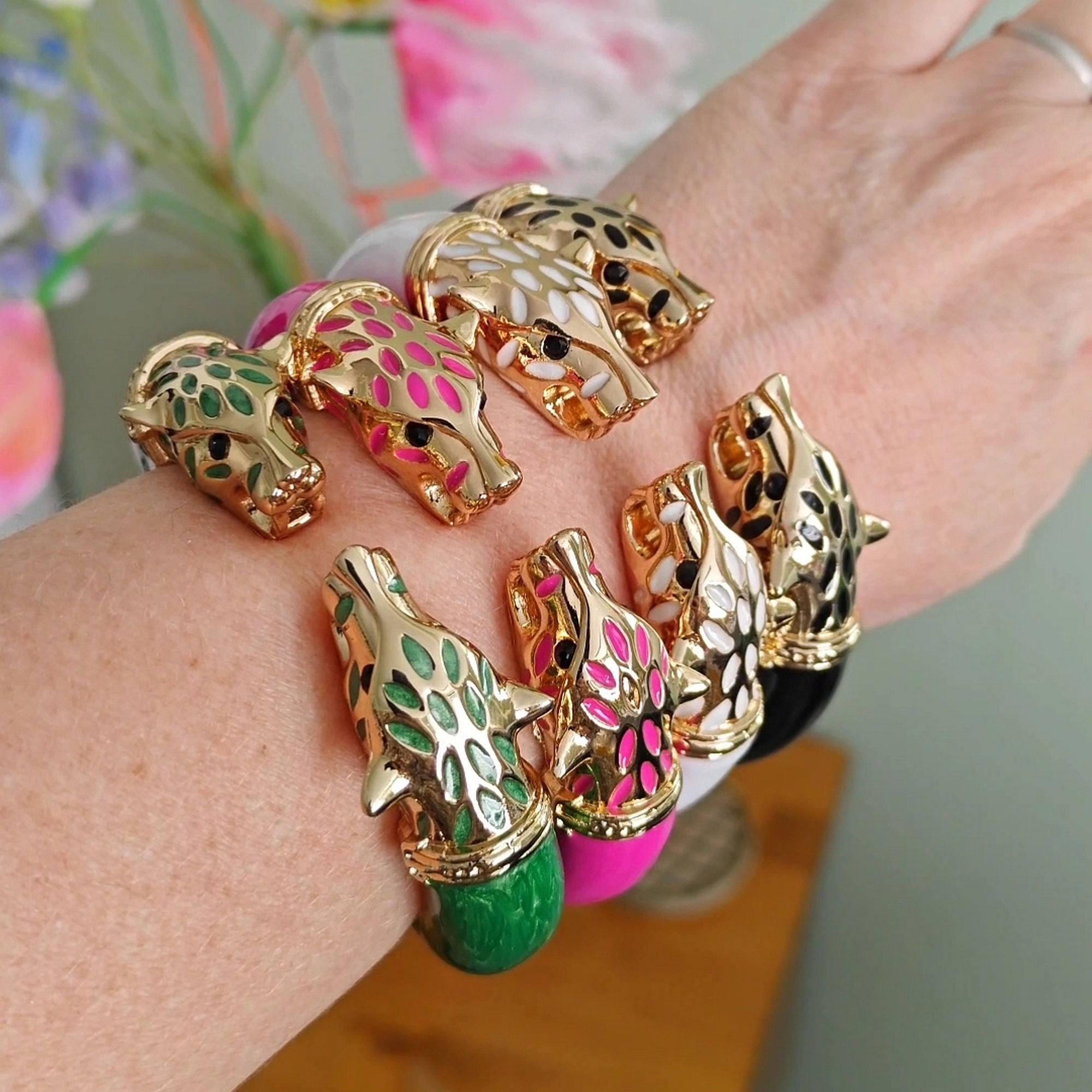 Leopard WHITE - bangle