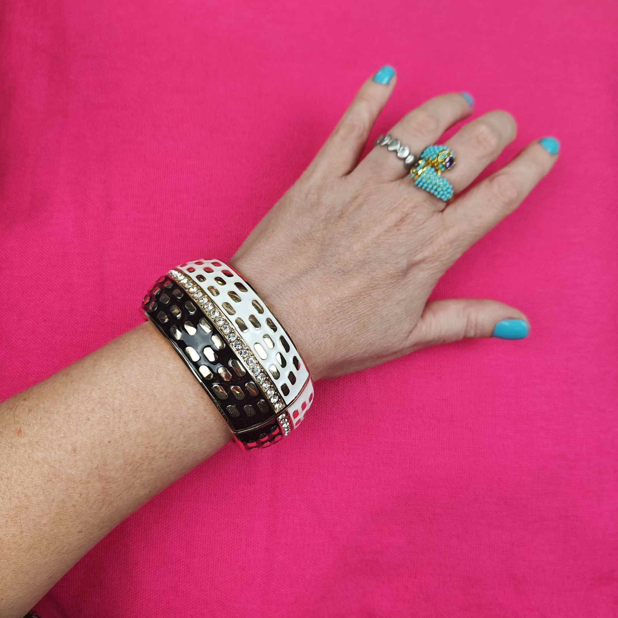 Beach House bangle BLACK / WHITE - bangle