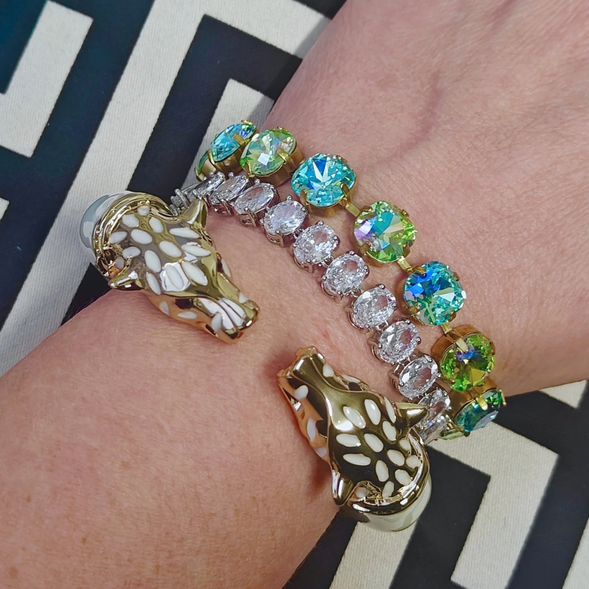 Leopard WHITE - bangle