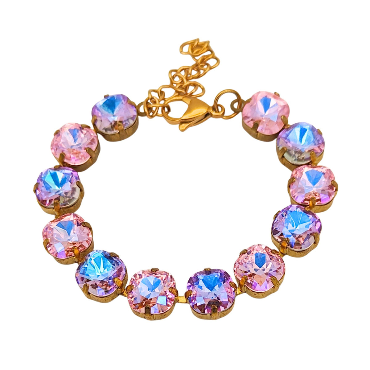 Chiara jewellery set - Pink/purple