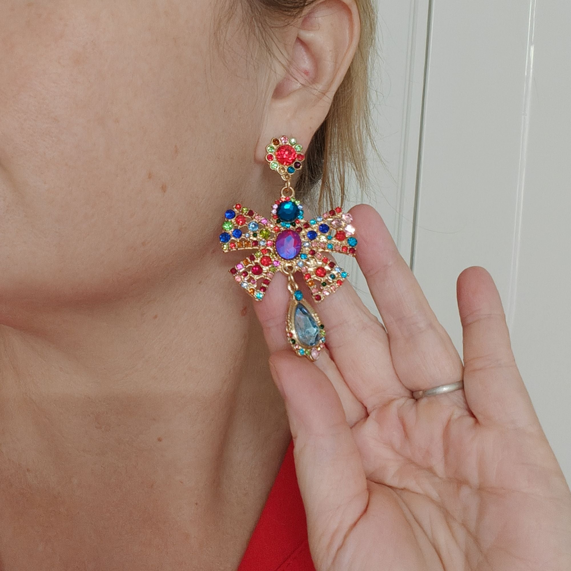 Bowknots PURPLE - earrings