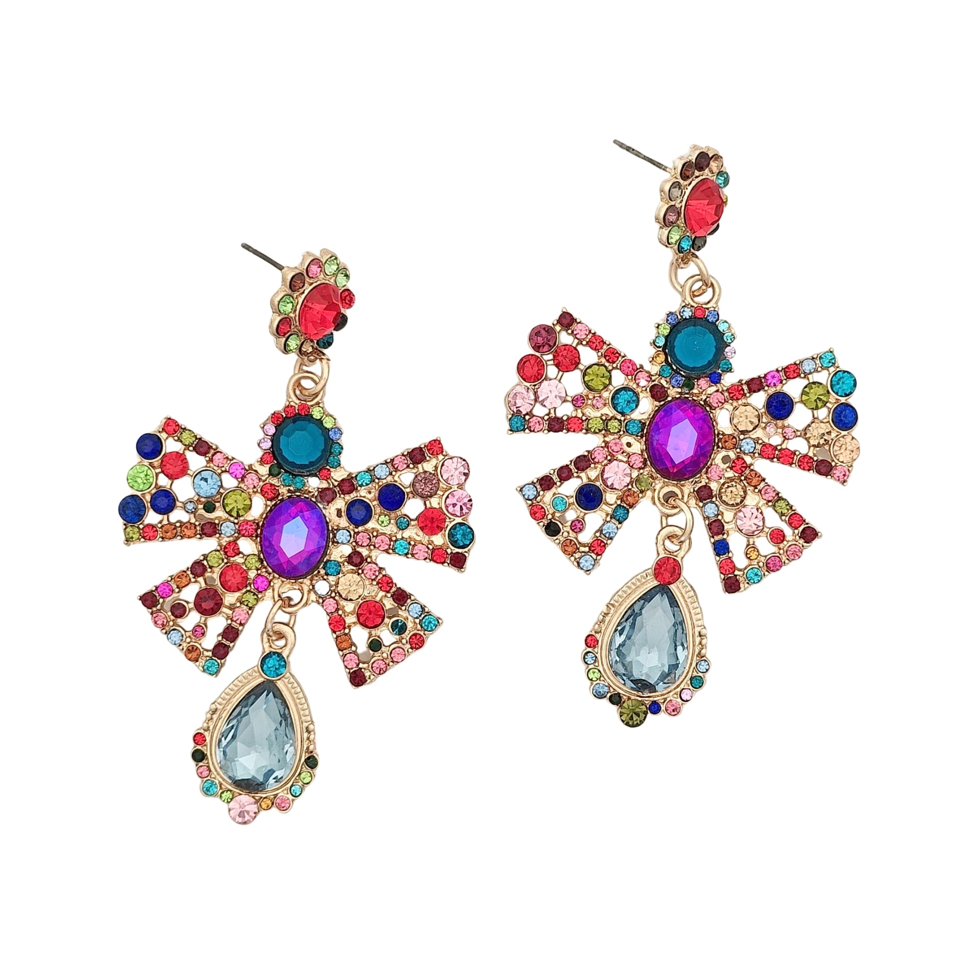 Bowknots PURPLE - earrings