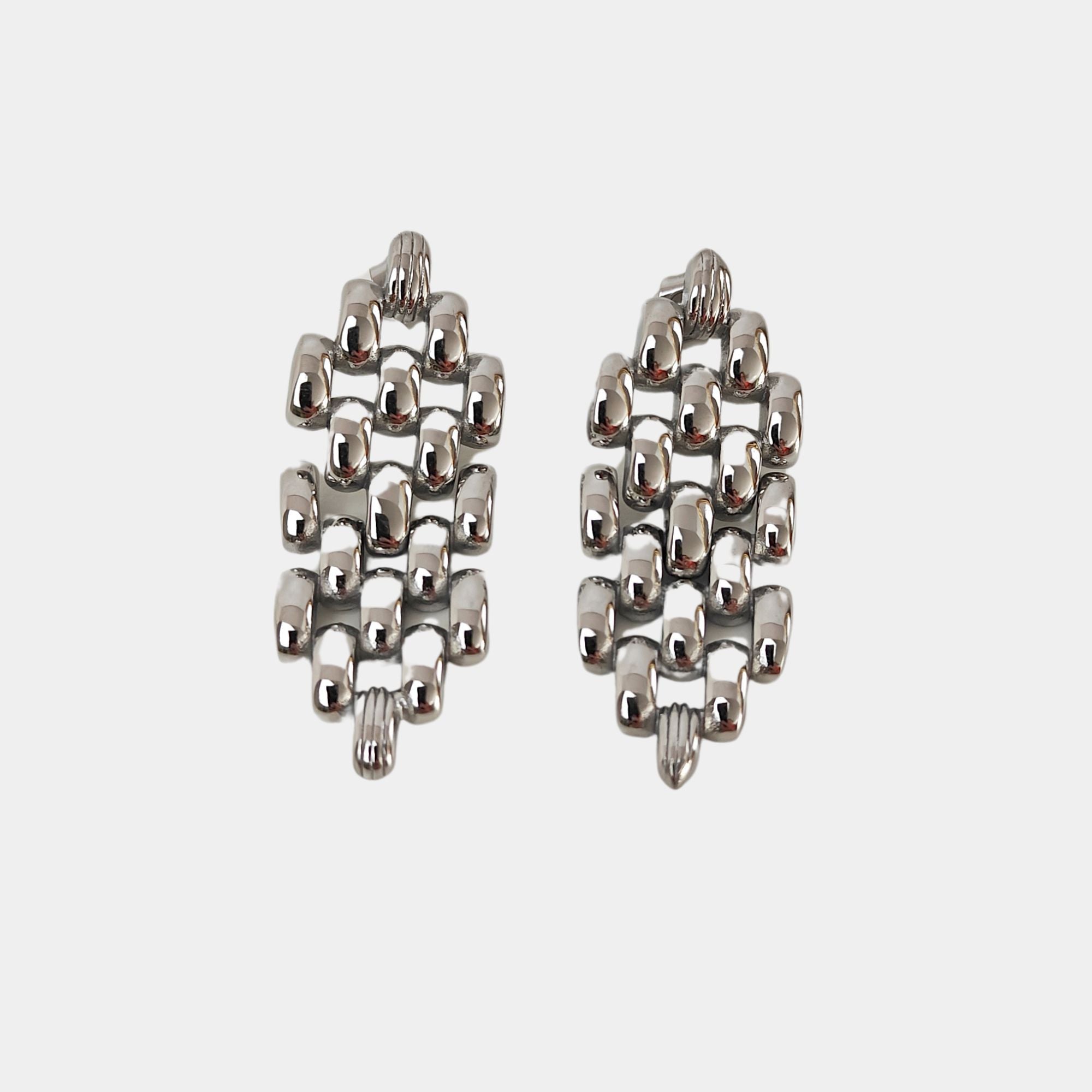 Chains SILVER - earrings