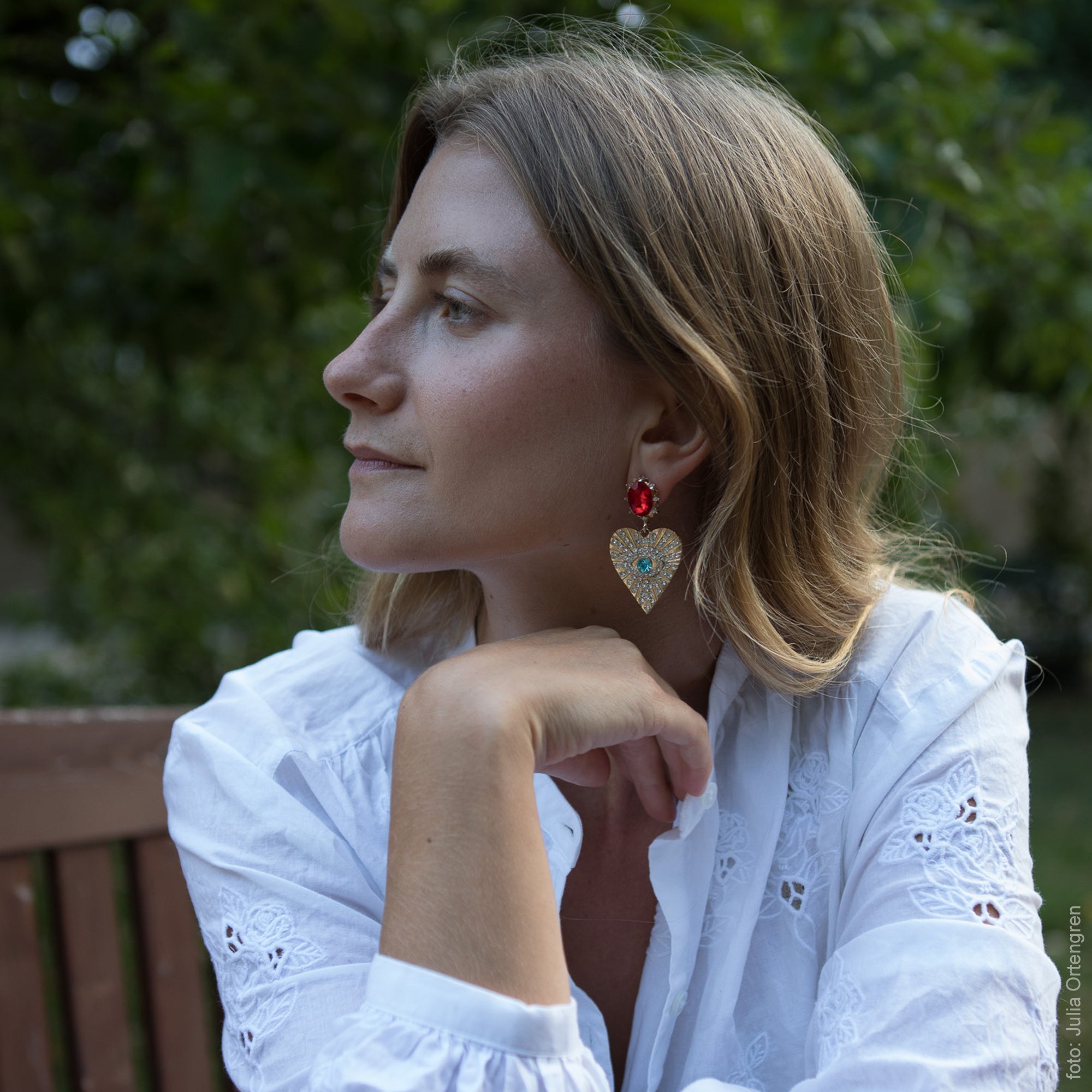 Heart eyes - earrings