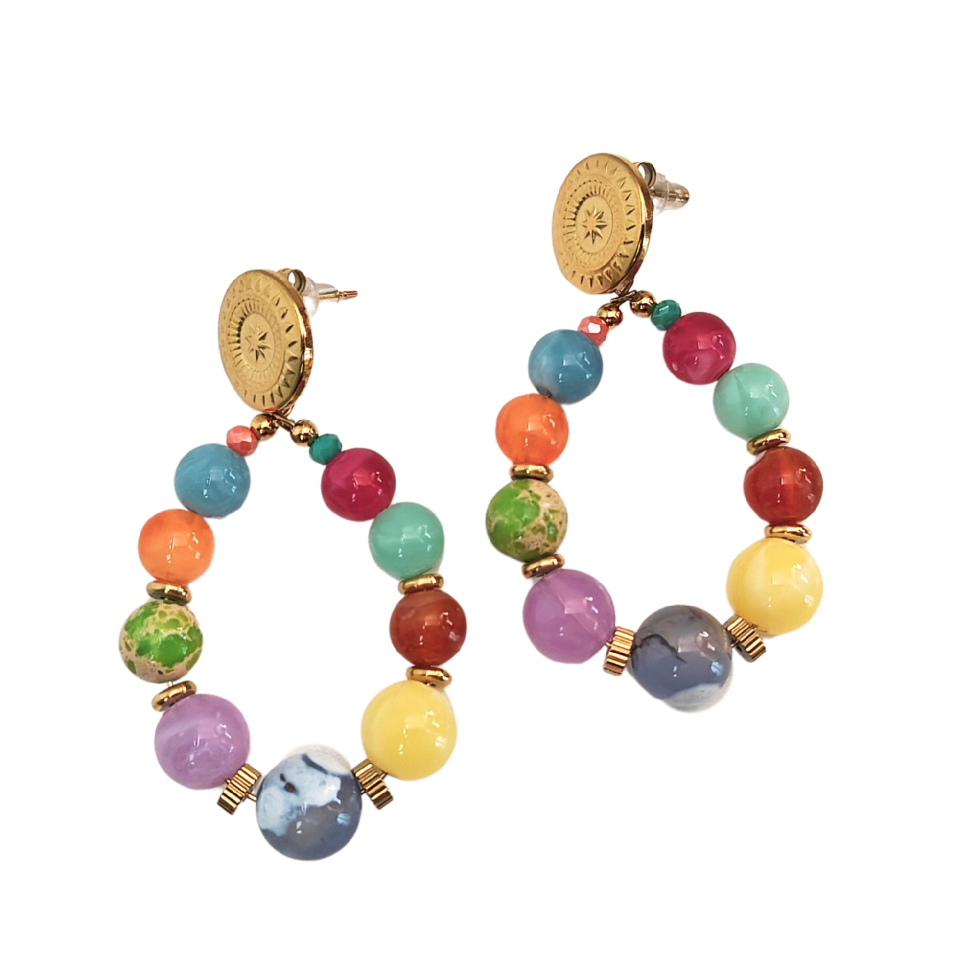 Tutti frutti boho - earrings