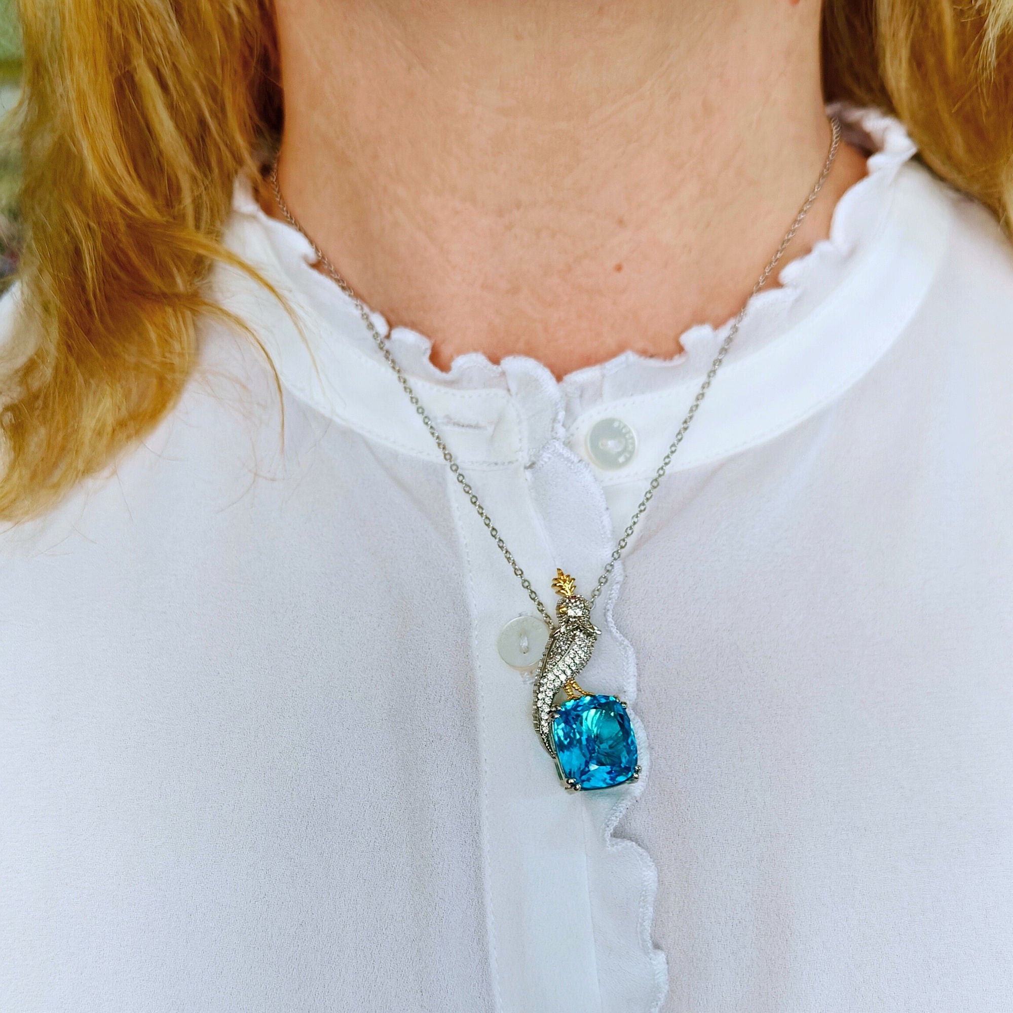 Audrey ICE BLUE - necklace