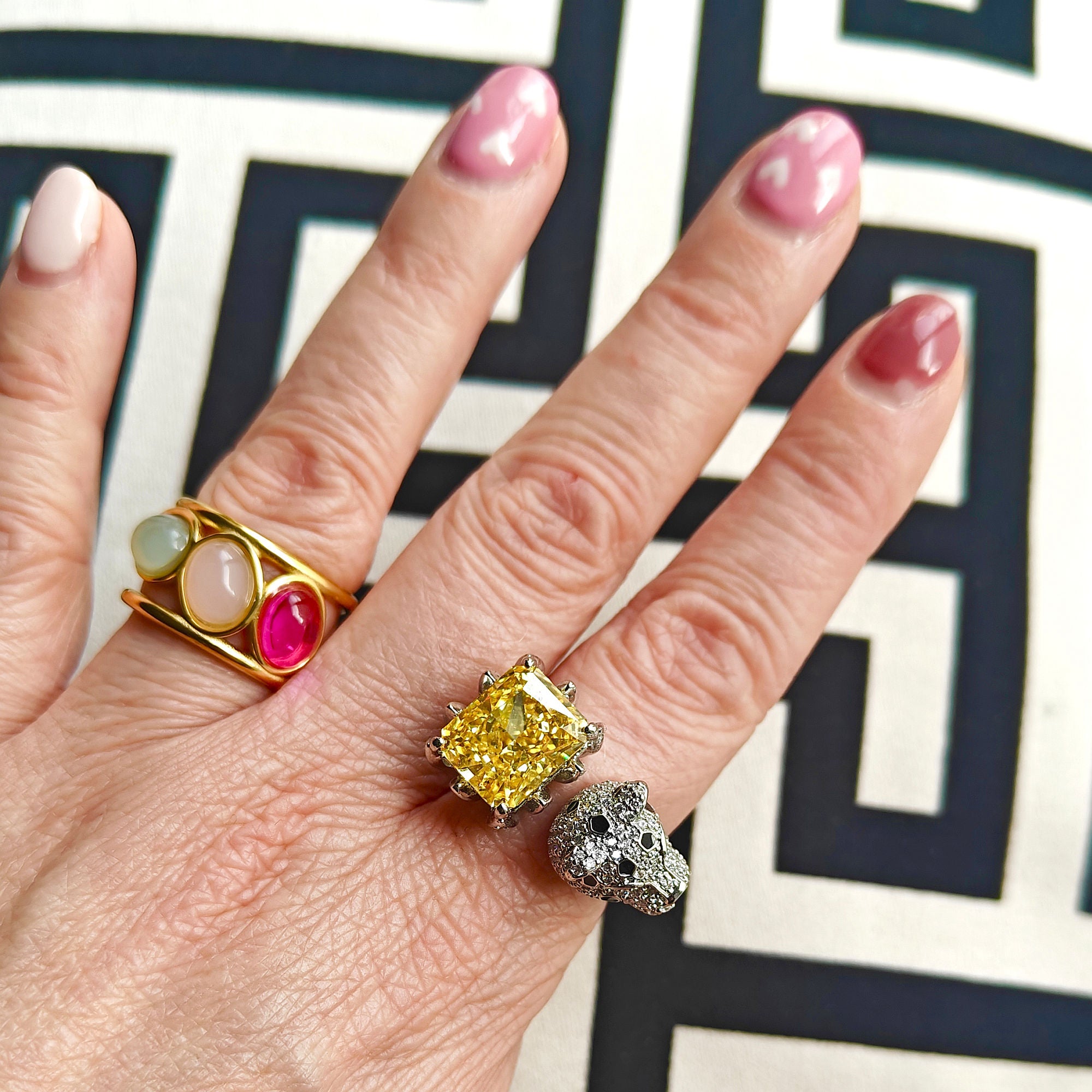 Leopard YELLOW - ring