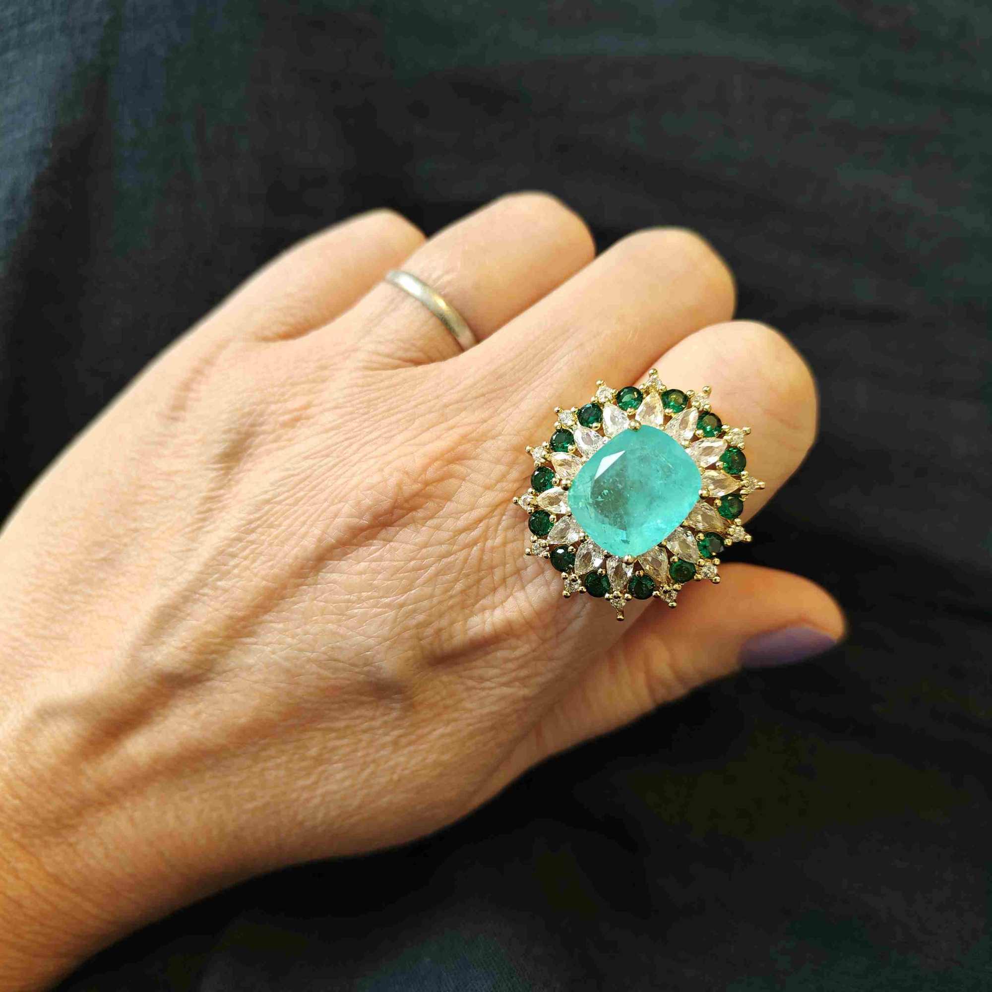 Queen Mary BLUE - ring