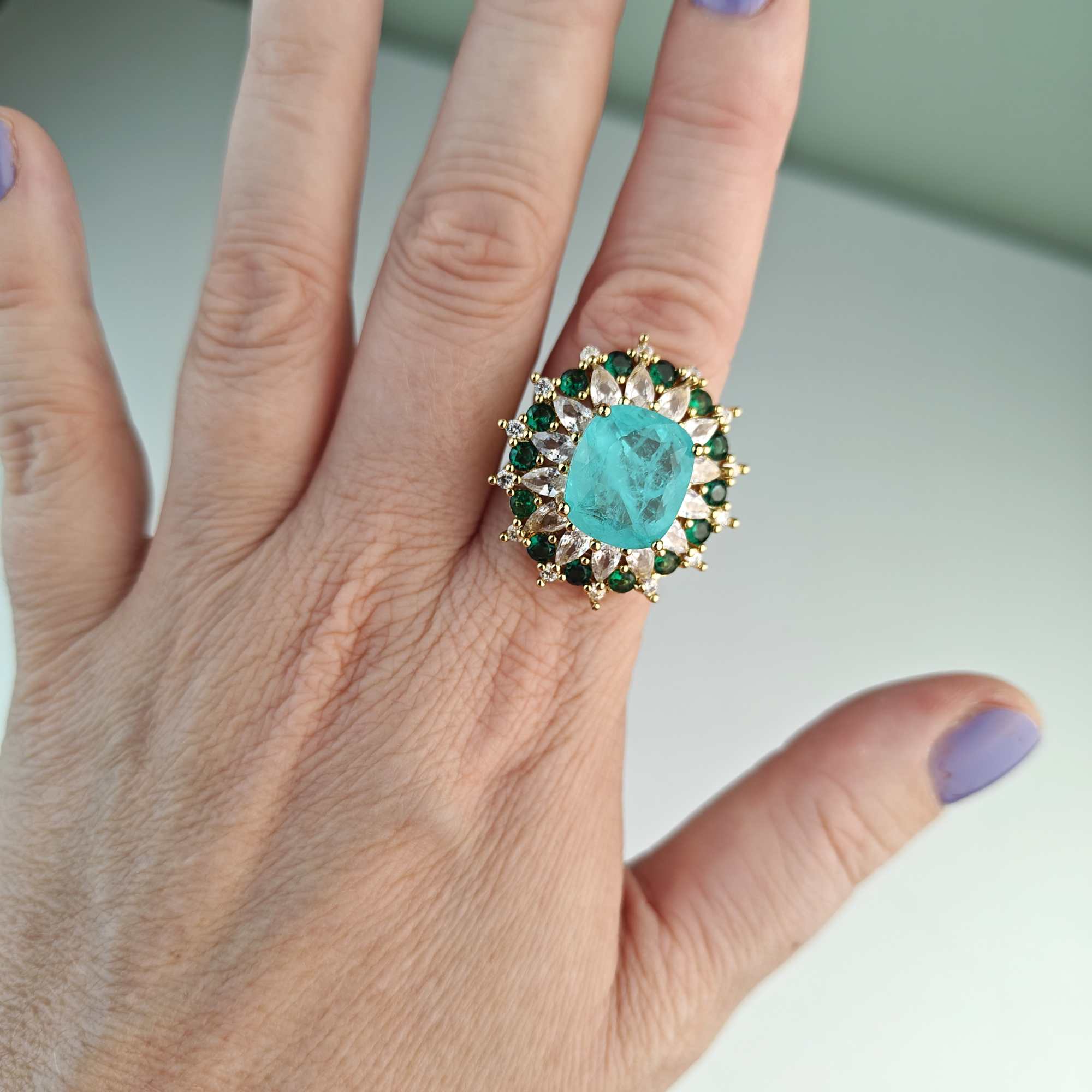 Queen Mary BLUE - ring