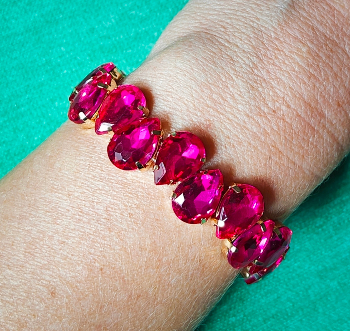 Sparkling Fortuna bracelet in pink | Glittrigt Fortuna armband i rosa