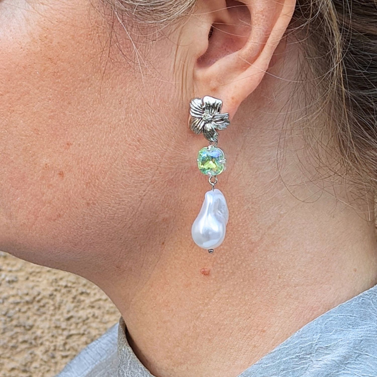 Celine GREEN - earrings