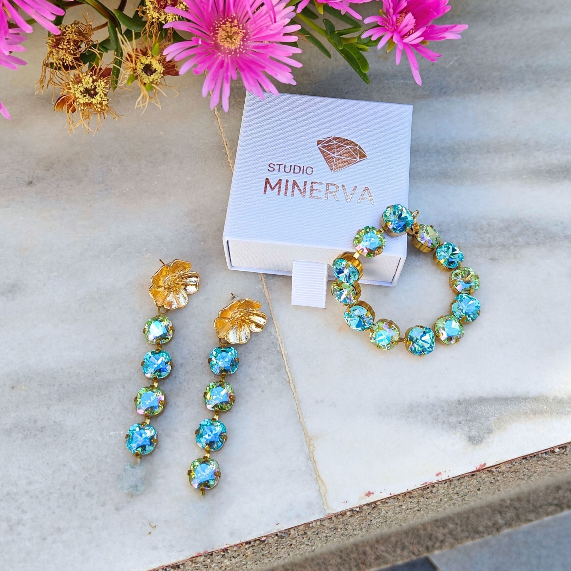 Chiara jewelry set - bracelet and earrings