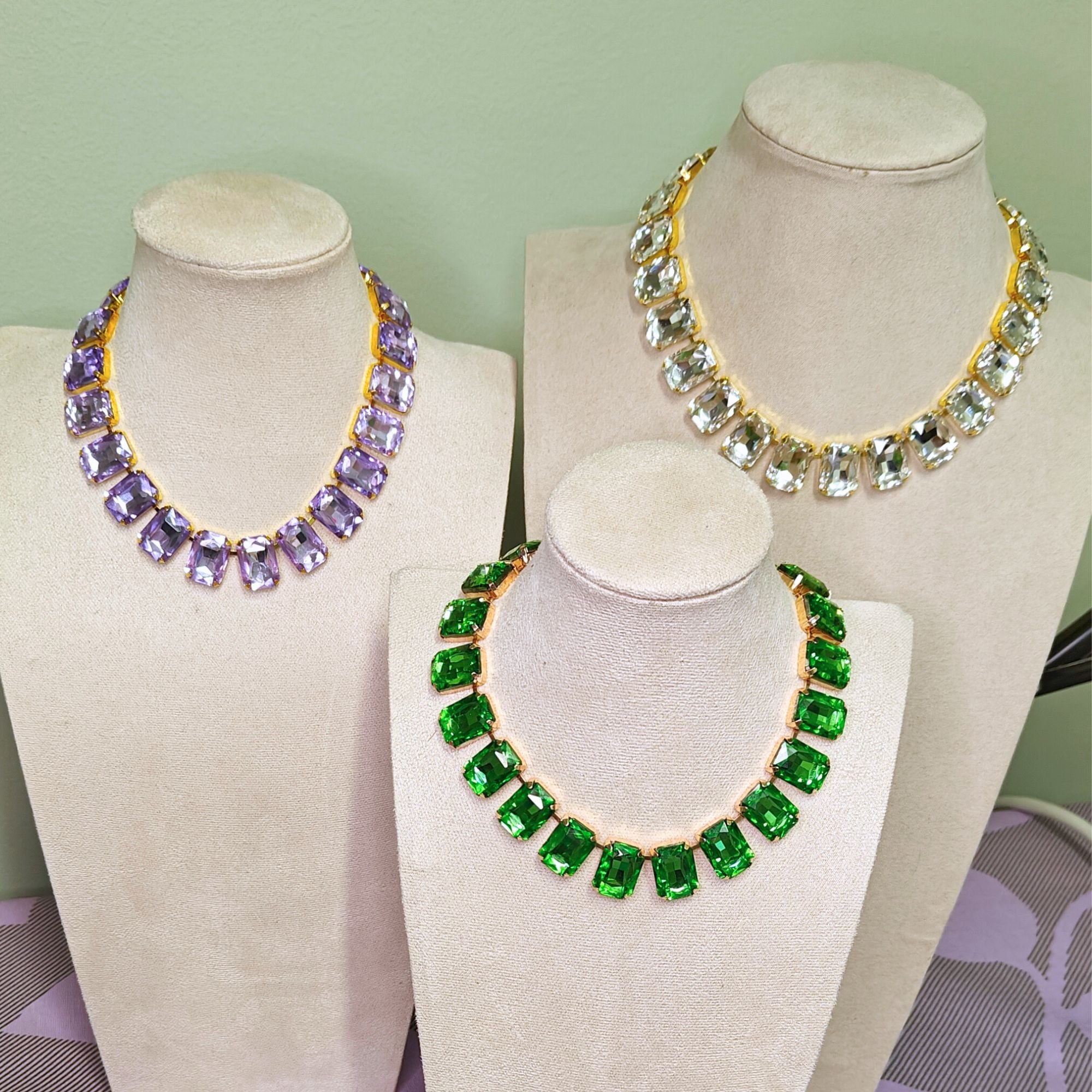 Anna W quad PINK - necklace