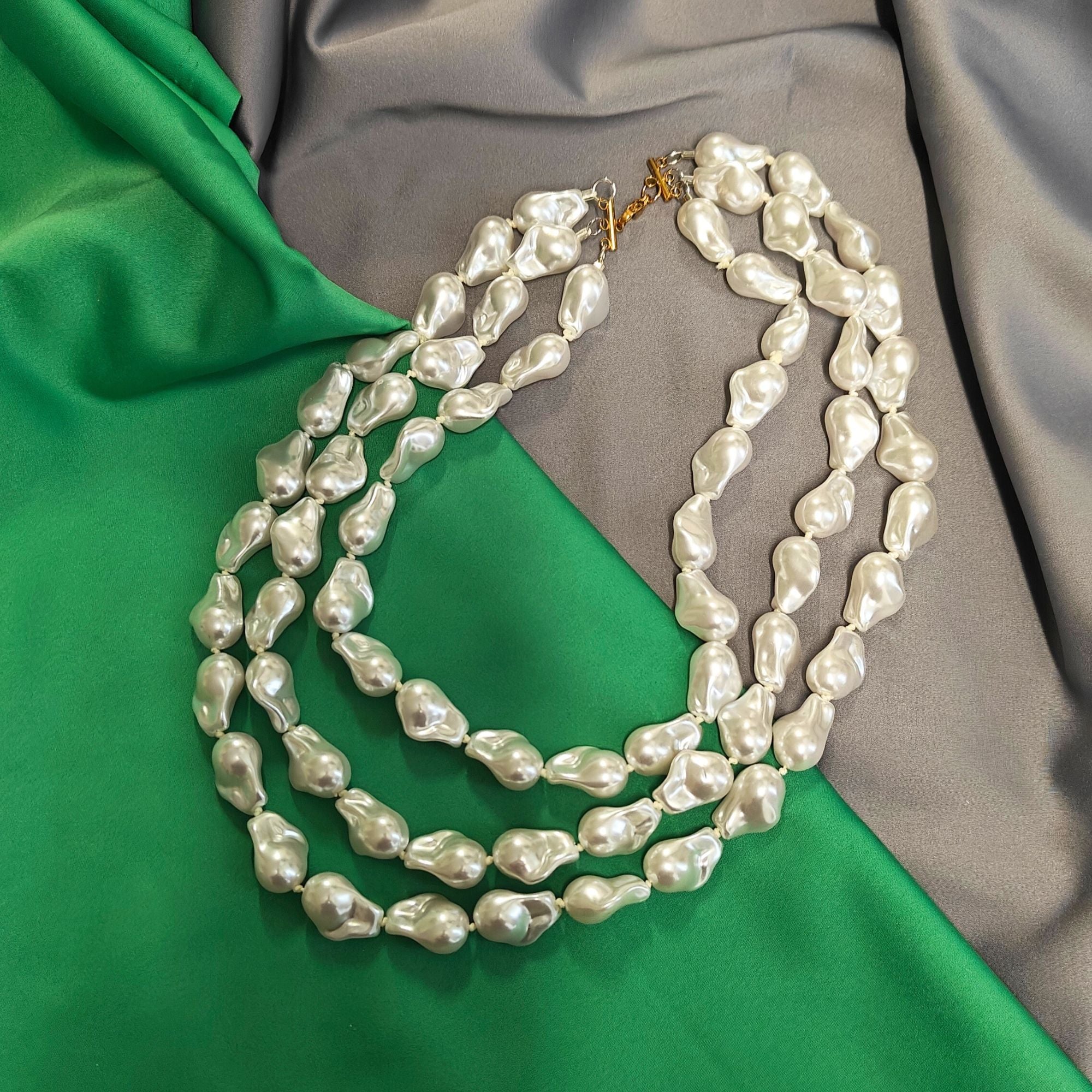 Cascading Pearls - halsband
