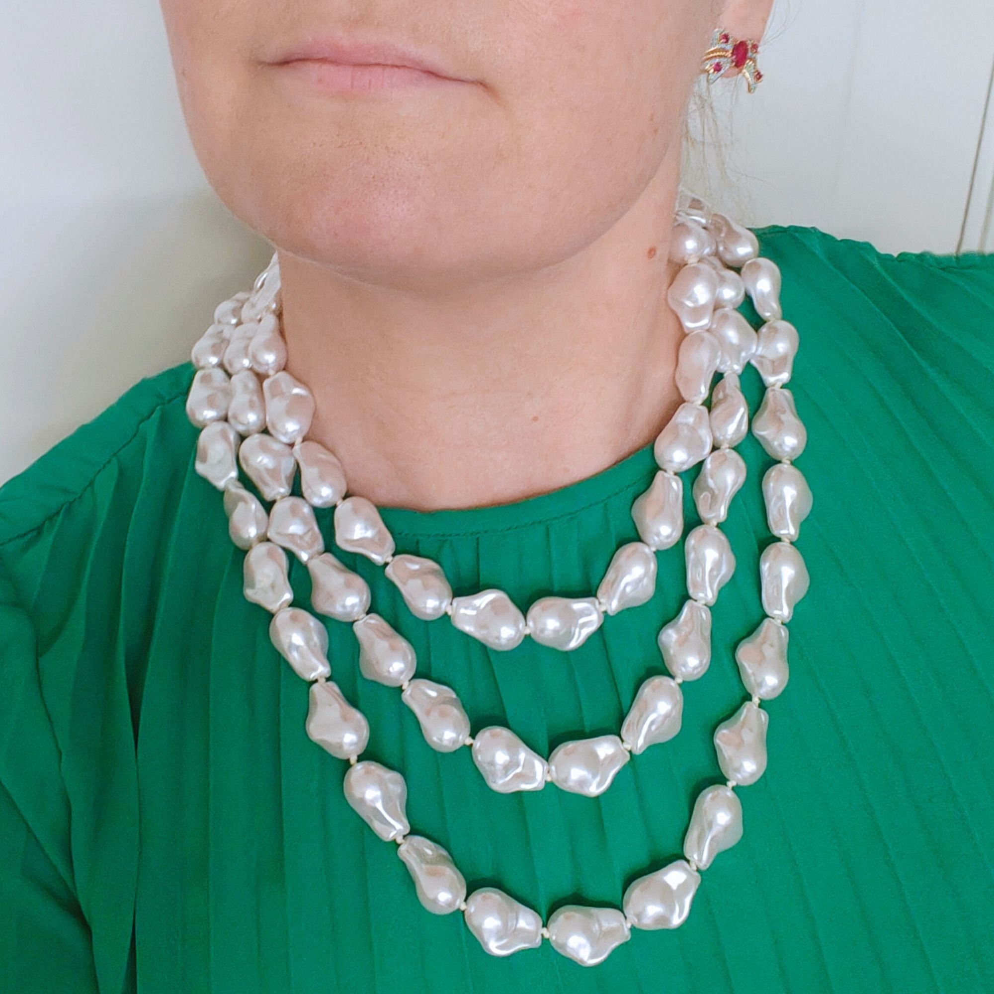 Cascading Pearls - halsband