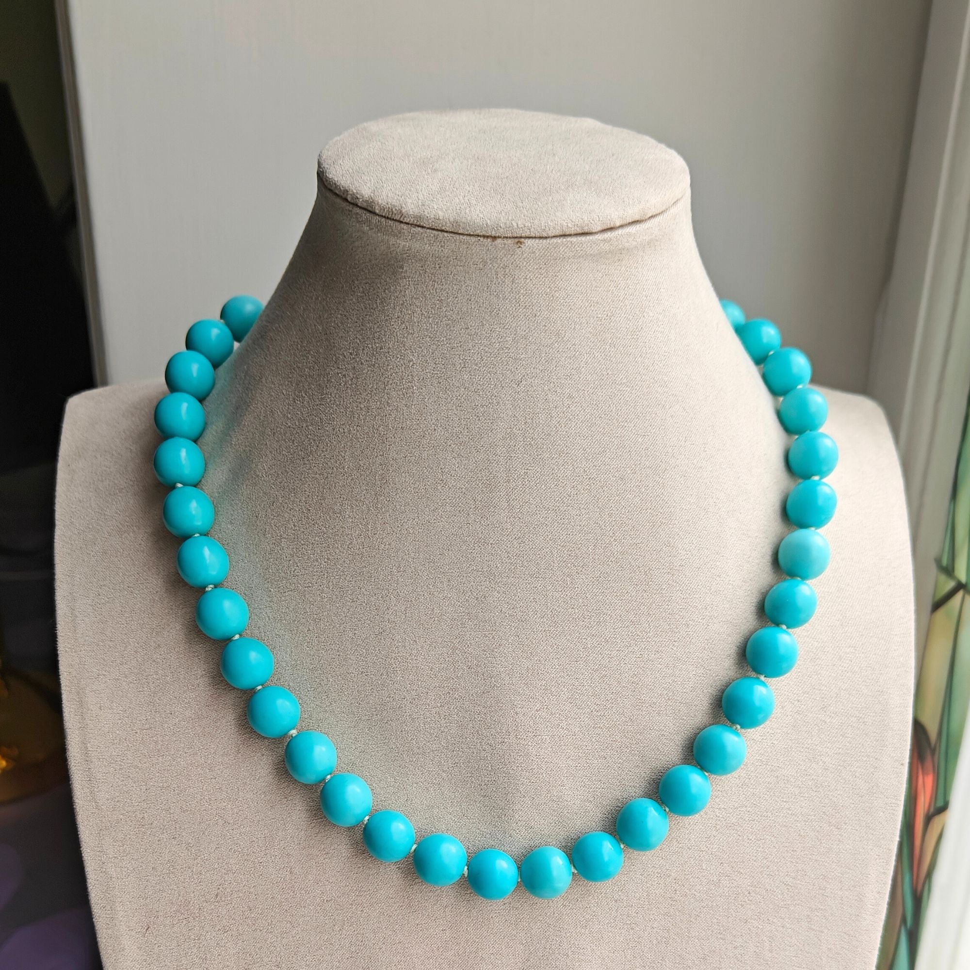 Luna Turquoise lång - halsband