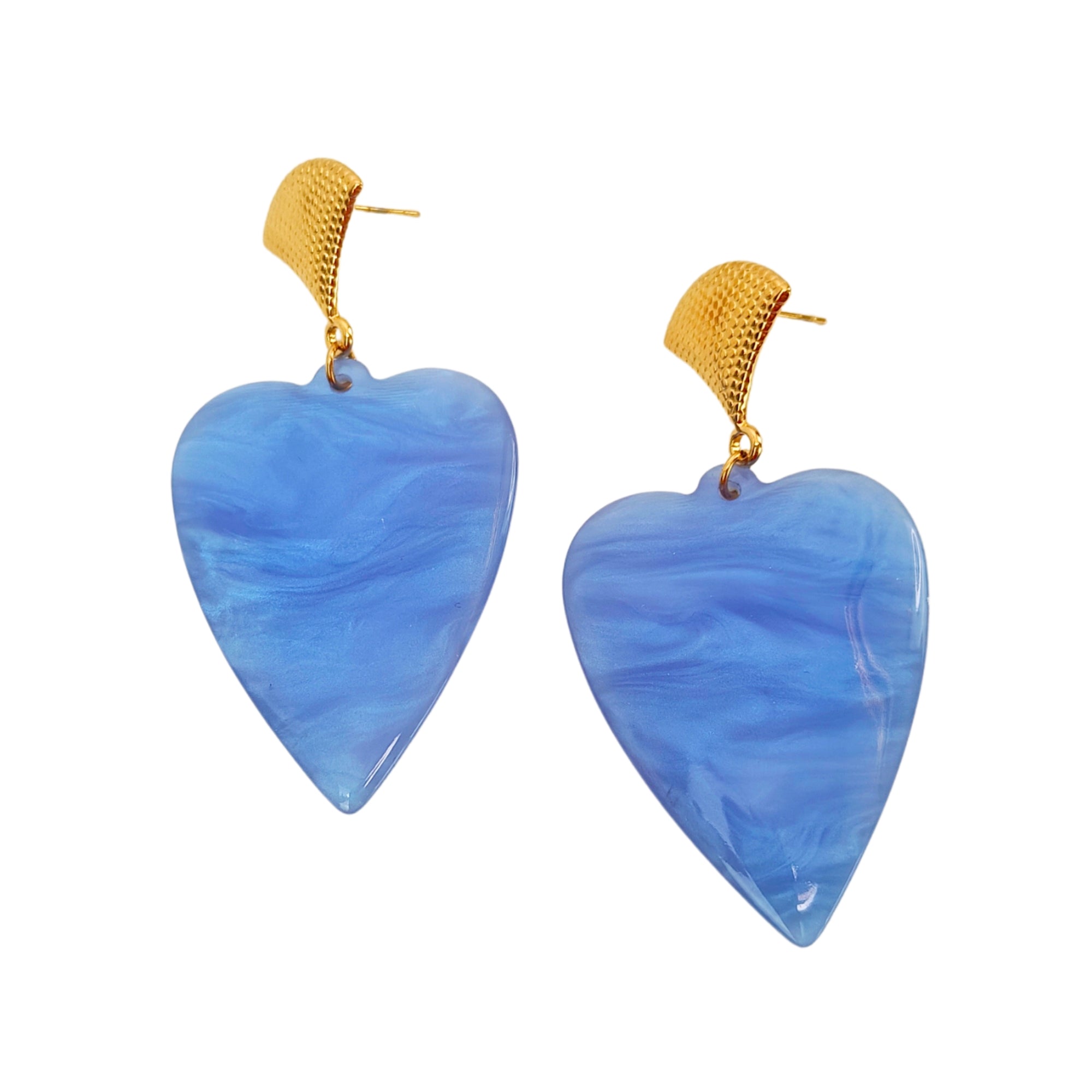 Marble BLUE - earrings