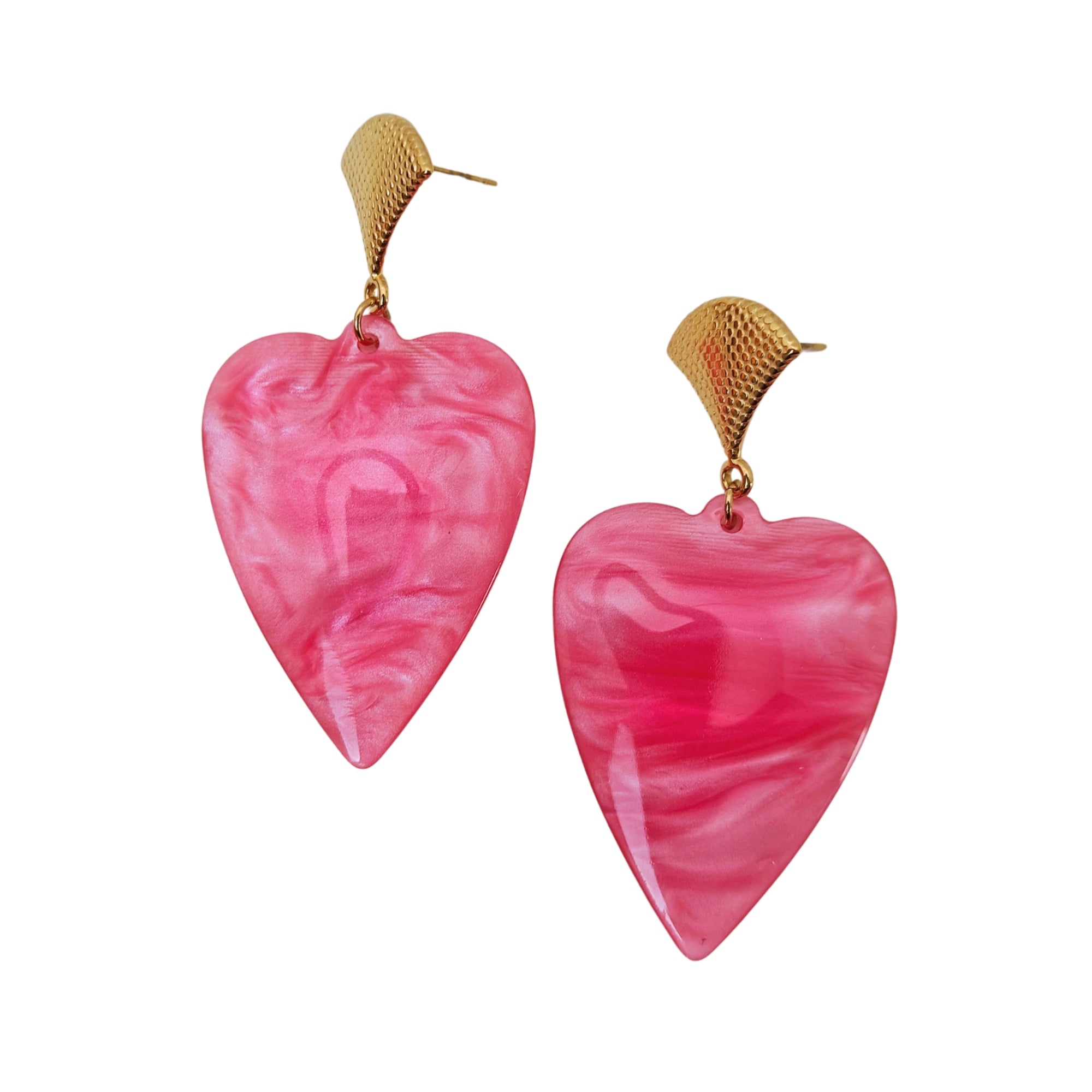 Marble PINK - earrings