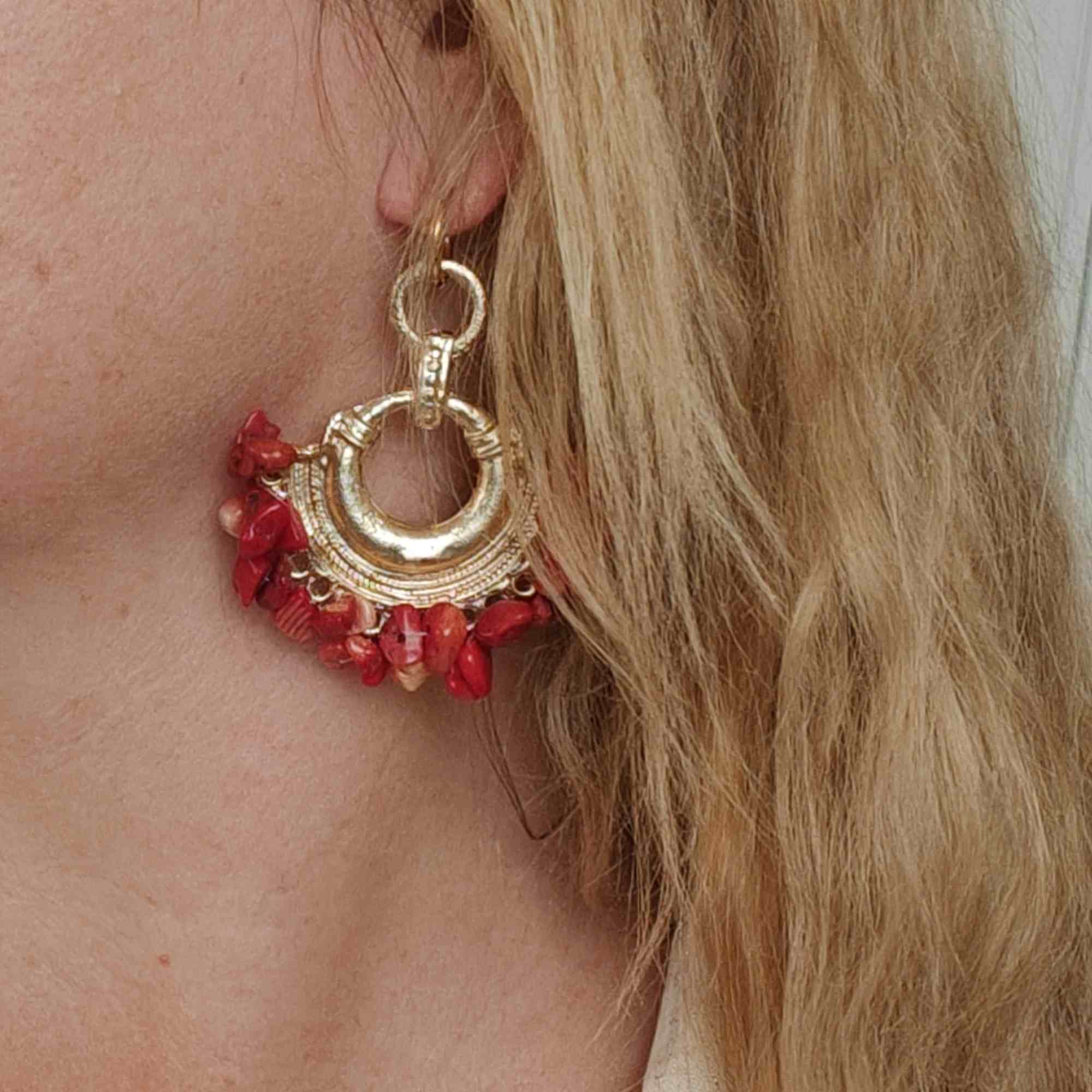 Pamela RED - earrings