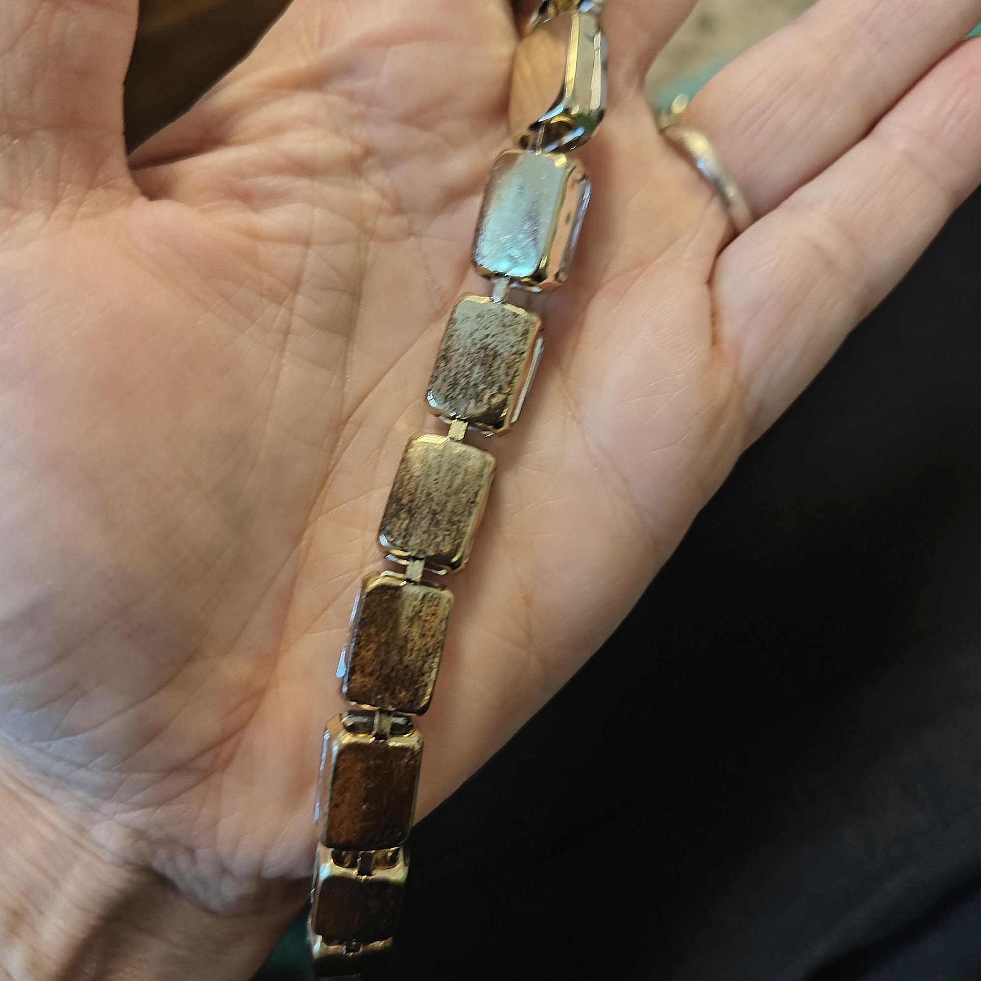 Anna W strålande champagne - halsband