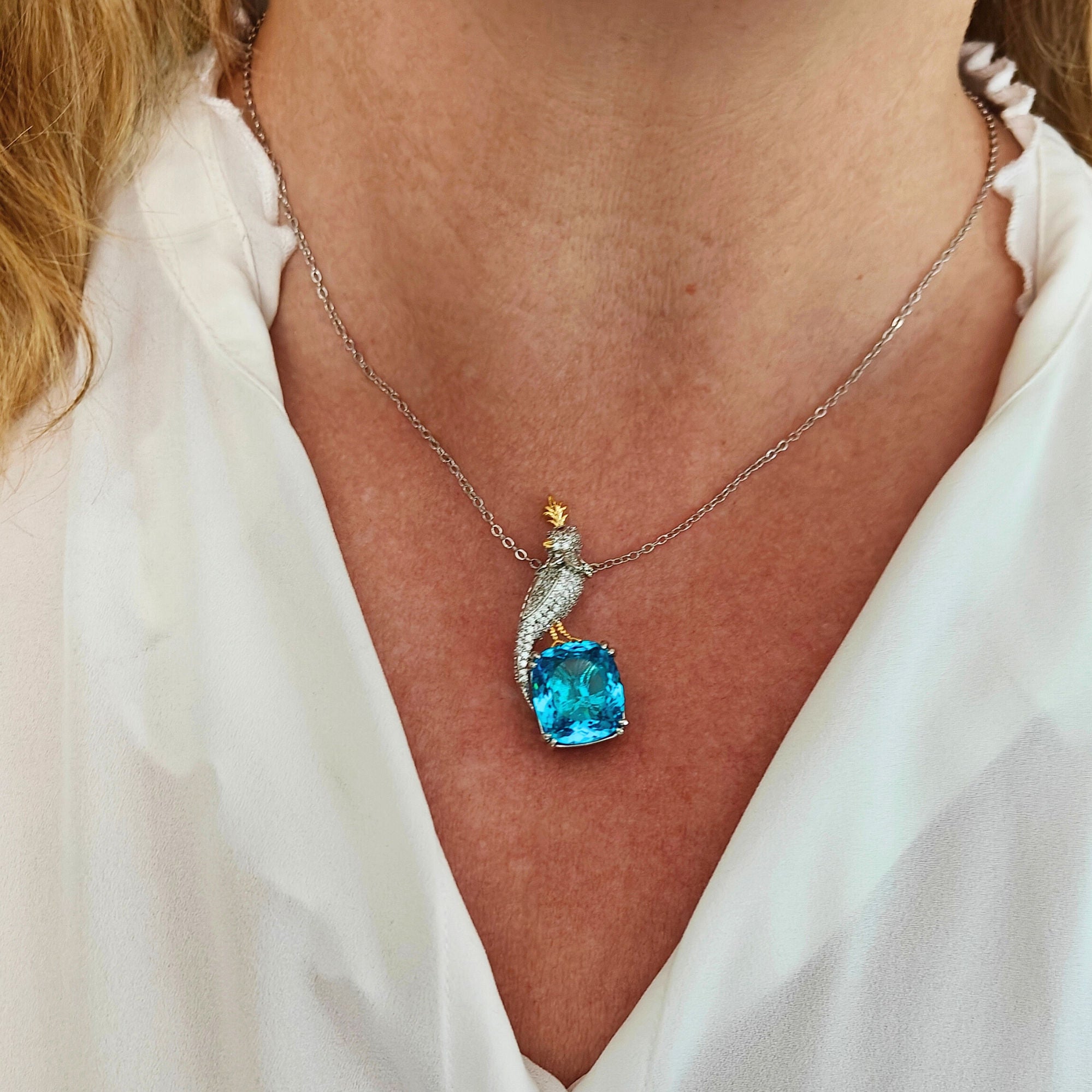 Audrey ICE BLUE - necklace