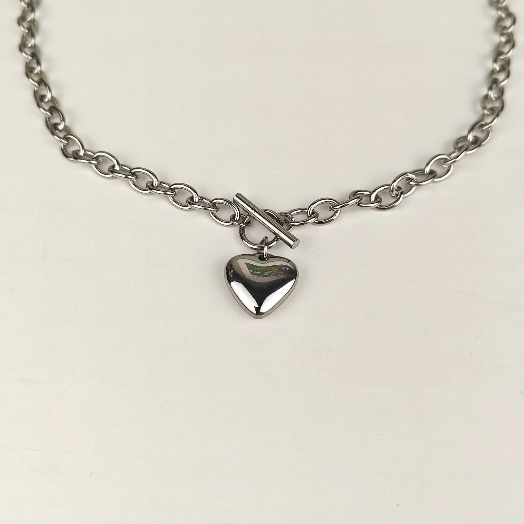 Hearts SILVER - halsband