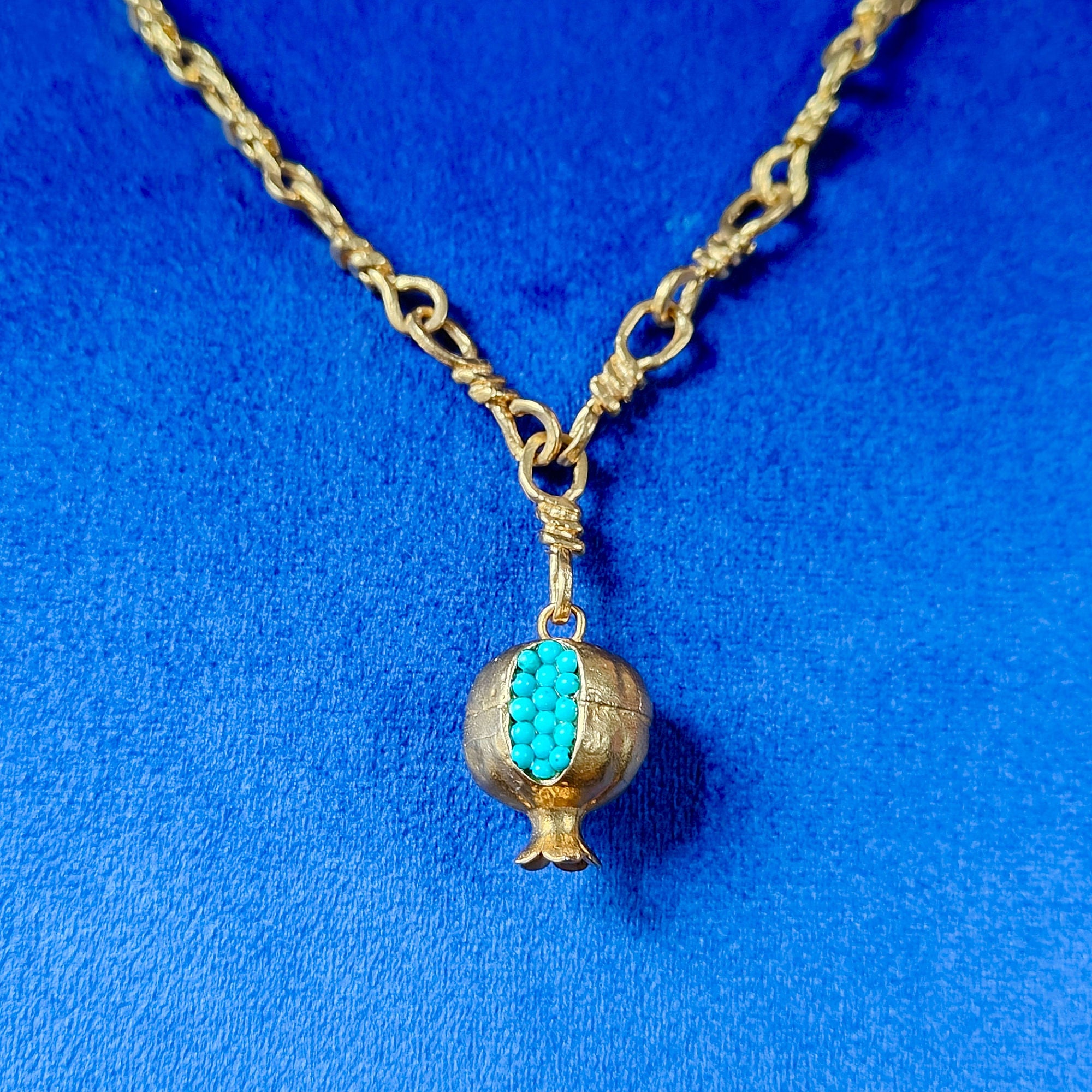 Pomegranade TURQUOISE - necklace