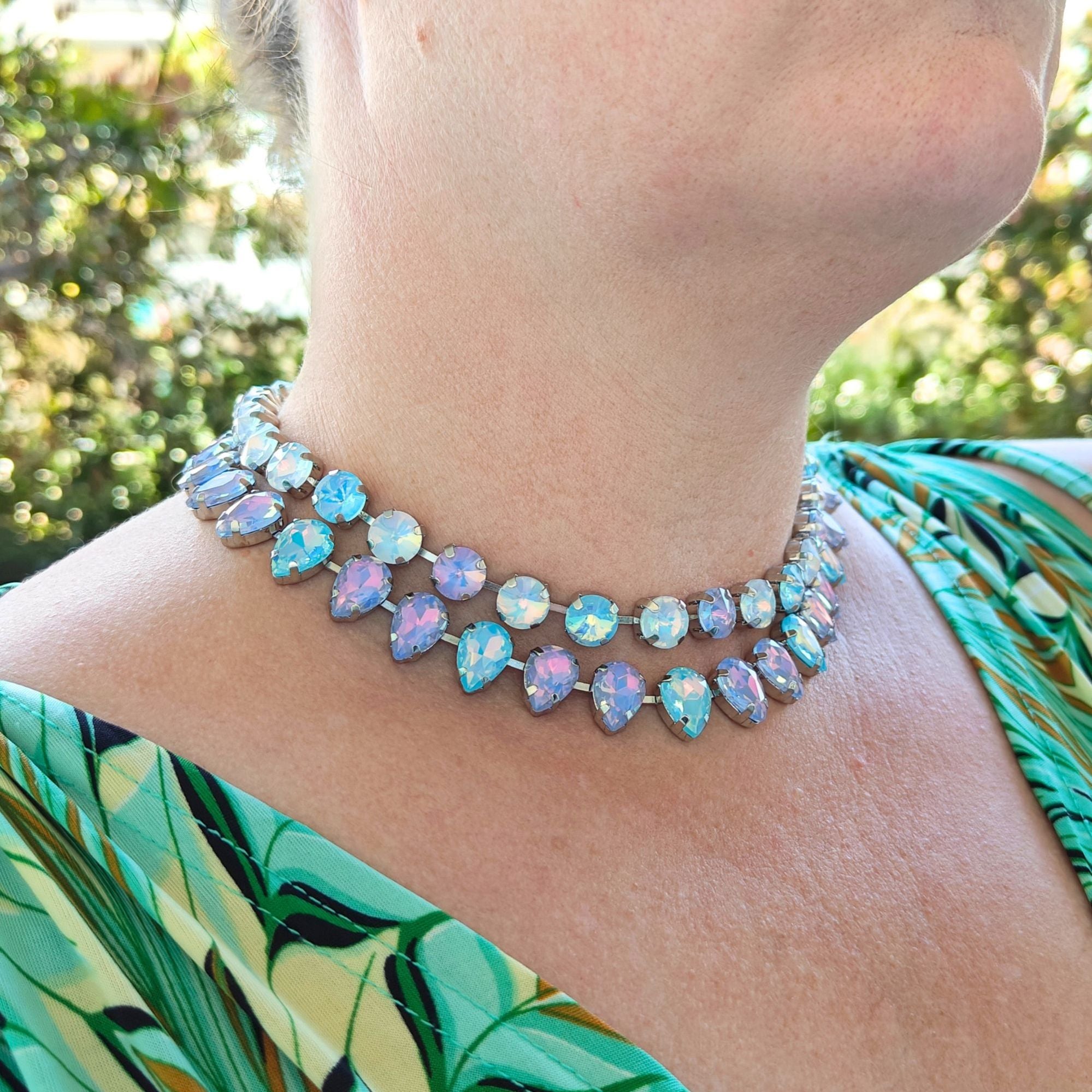 Sara Blue Jasmine - necklace